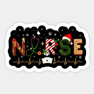 Nurse Christmas Sticker